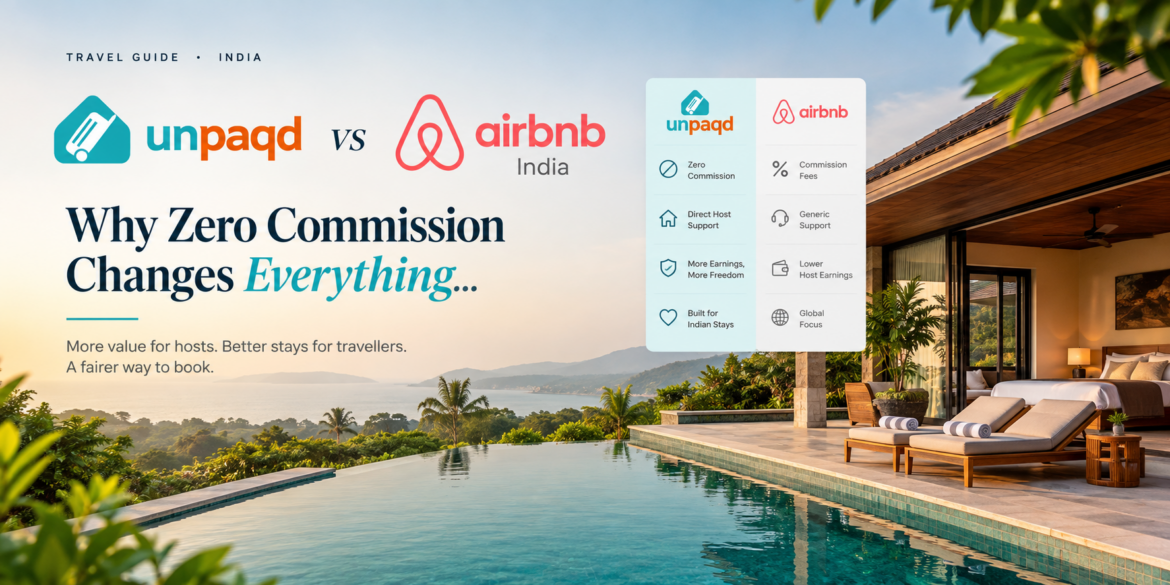 Unpaqd vs Airbnb India: Why Zero Commission Changes Everything